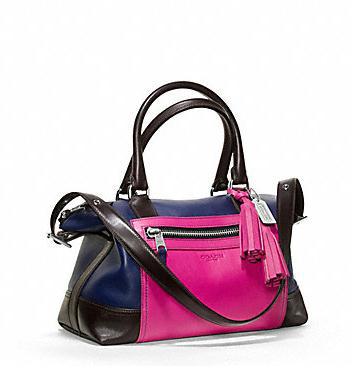 COACH legacy colorblock leather molly satchel