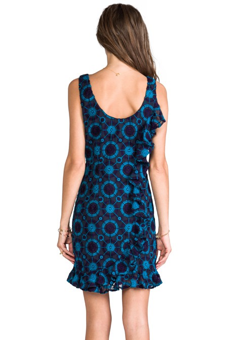 ANNA SUI Add To Boutique Circle Embroidered Tank Dress