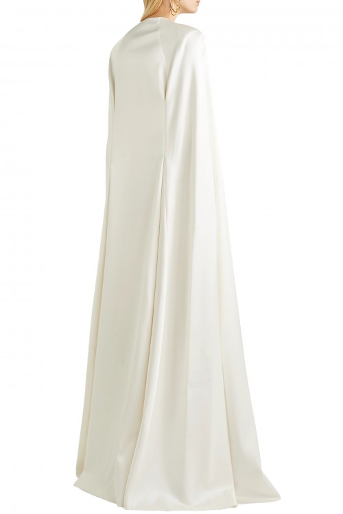 ROLAND MOURET Alexandra satin cape