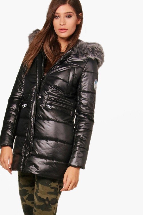 Molly Synch Waist High Shine Padded Coat