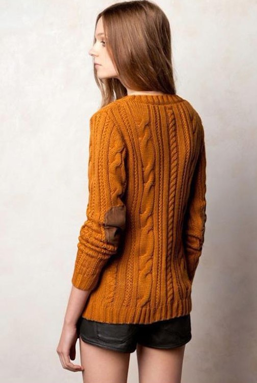 O-neck long sleeve jacquard pullover knit sweater