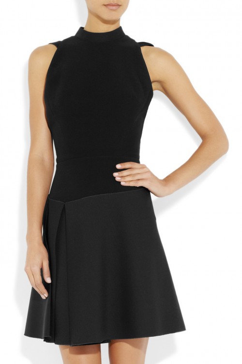 VICTORIA BECKHAM Cutout-back crepe dress