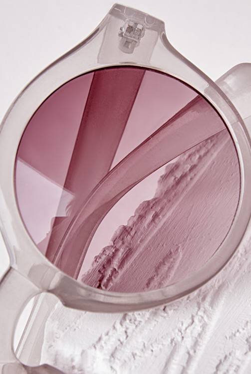 MISSGUIDED トランスペアレントフレーム　グレイ　サングラス