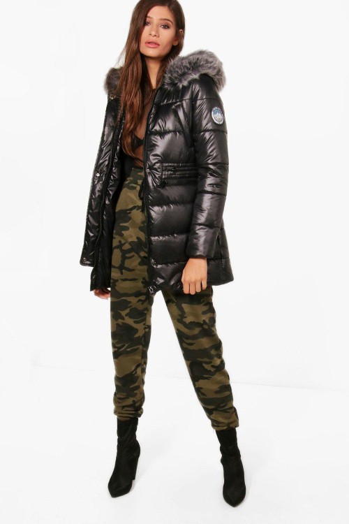 Molly Synch Waist High Shine Padded Coat