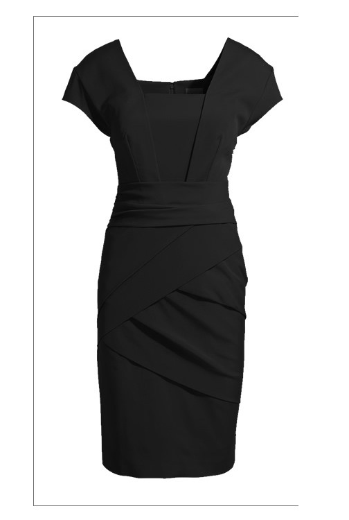 [NWOT] ショートスリーブ　フォルド デザイン フォーマル ドレス