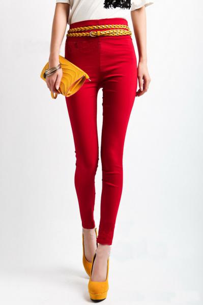 Slim High Waist Capris