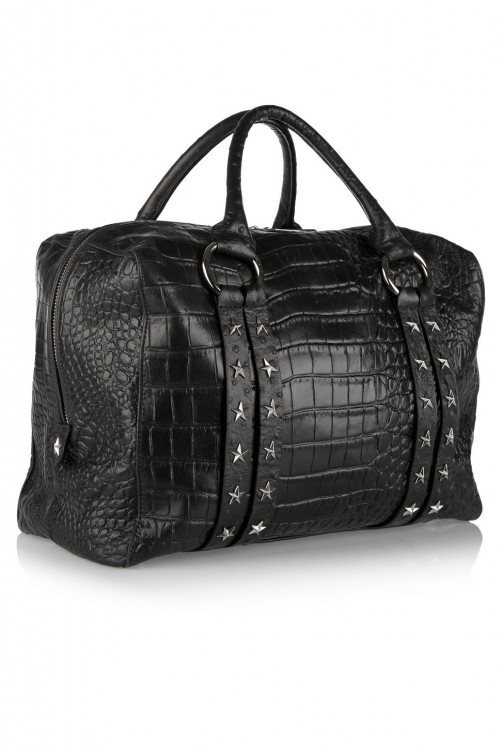 JUST CAVALLI Croc-effect leather tote