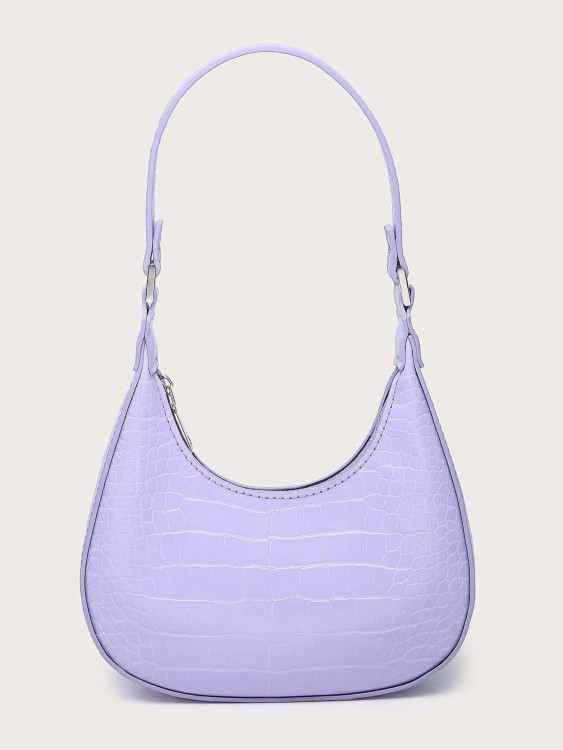 クロコエンボス ホーボーバッグ