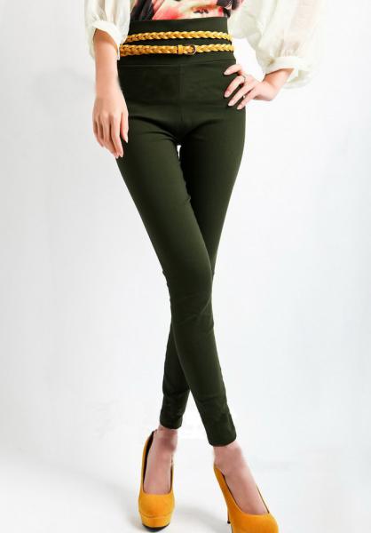 Slim High Waist Capris
