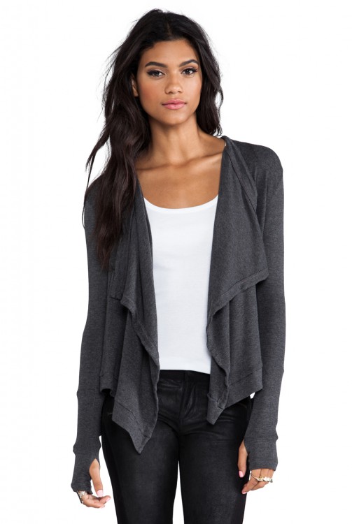 ドラン　ドレープフロントカーディガン