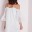 _MISSGUIDED Embroidered Cold Shoulder Swing Dress