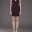 _ALEXANDER WANG Purple V-Neck Pointelle Detail Dress-