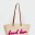_MISGUIDED cream beach bum slogan beach bag