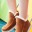 _Round Toe Ankle Warm Slip-On Flat Plush Boots