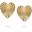 _BING BANG Gold-plated heart earrings