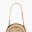 _Trim Detail Cut Out Round Straw Bag
