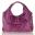 _PAOLO MASI  Plum Purple Hand Woven Calf Leather Handbag