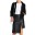 _OAK Moto asymmetric leather skirt