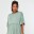 _sage frill sleeve maternity smock dress